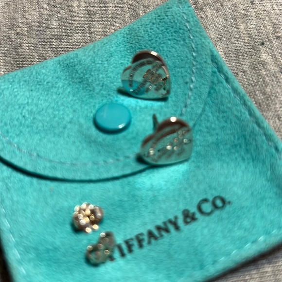 Tiffany & Co. Jewelry - Tiffany & Co Sterling Silver LARGE Heart Tag Earrings. These are NOT MINI’s.